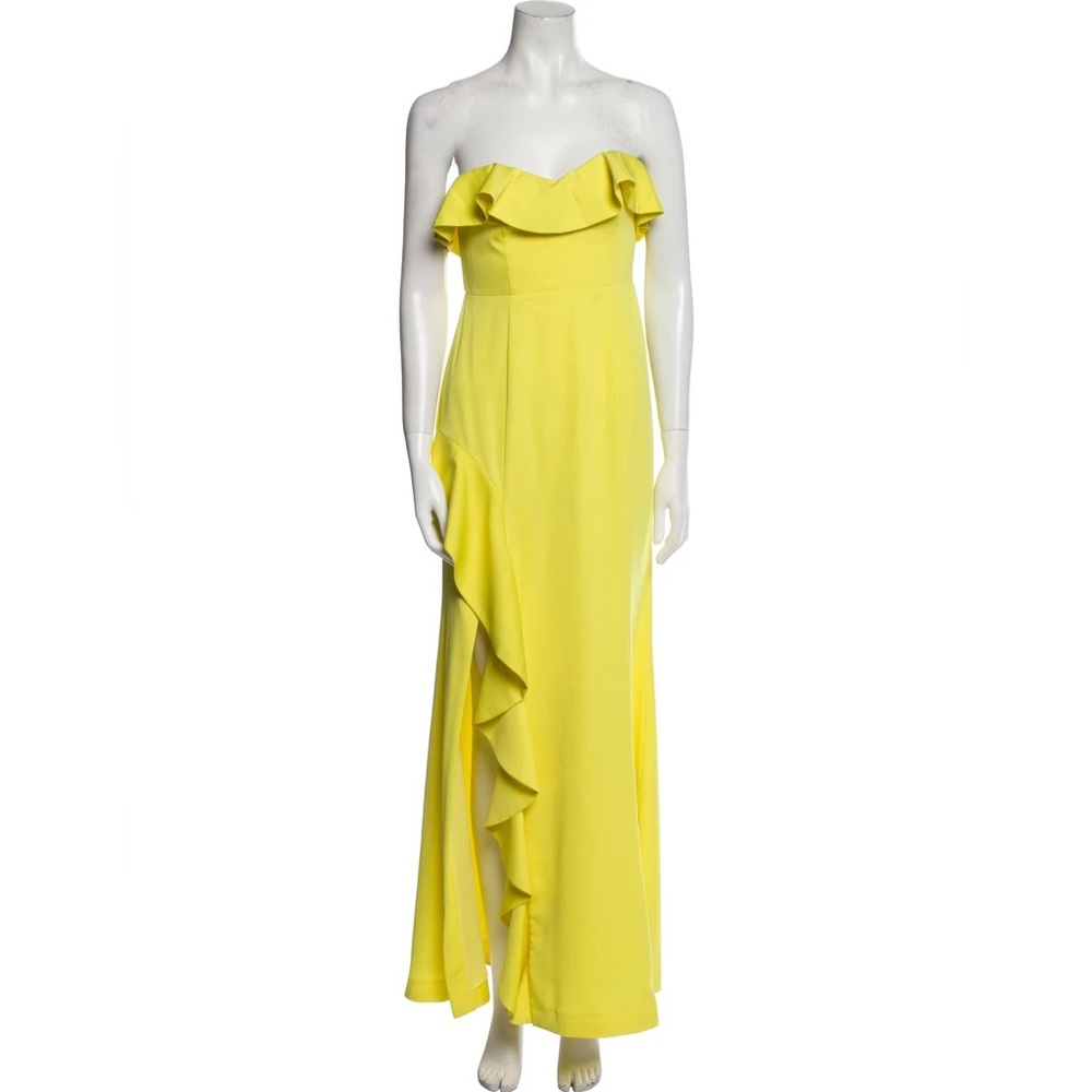 Majorelle Strapless Gown- Size XS- Yellow